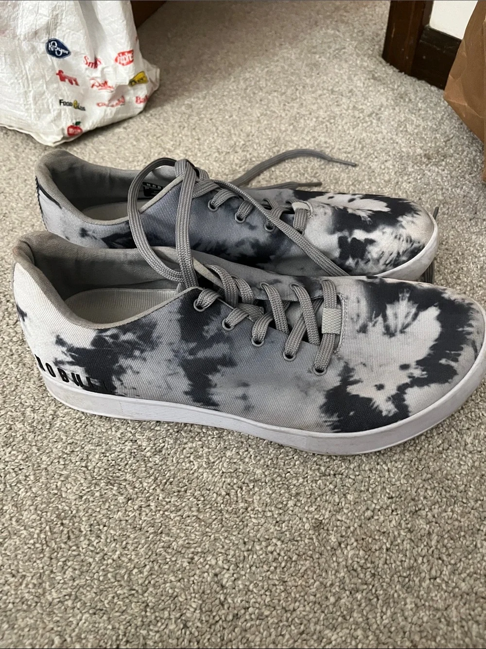 No Bull Men’s 9.5 /Womens 11 Grey Tie-Dye Sneakers